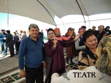 Ф.Масудов ва С.Раметова Нукусда пахтада
