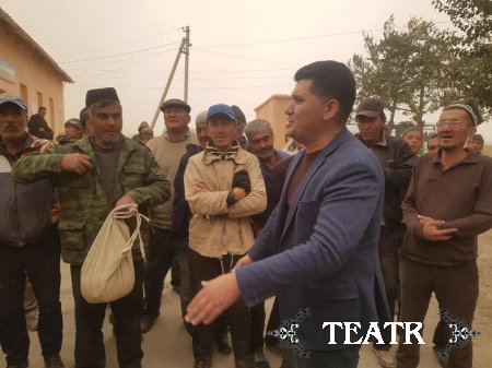 А.Набиев Жиззах вилояти хамда Сурхандарё вилоятларида хашарчилар билан учрашувда.
