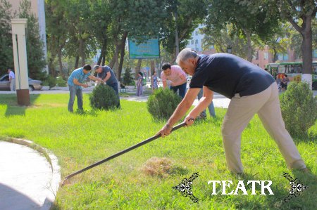 Ўзбек Миллий академик драма театри жамоаси ҳашарга муносиб иштирок этди.